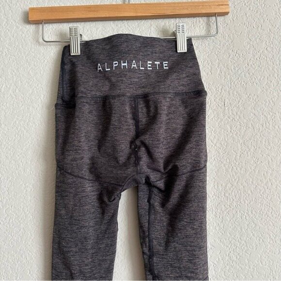 Alphalete R6 Revival Leggings. Small. Charcoal Gray - Picture 6 of 12